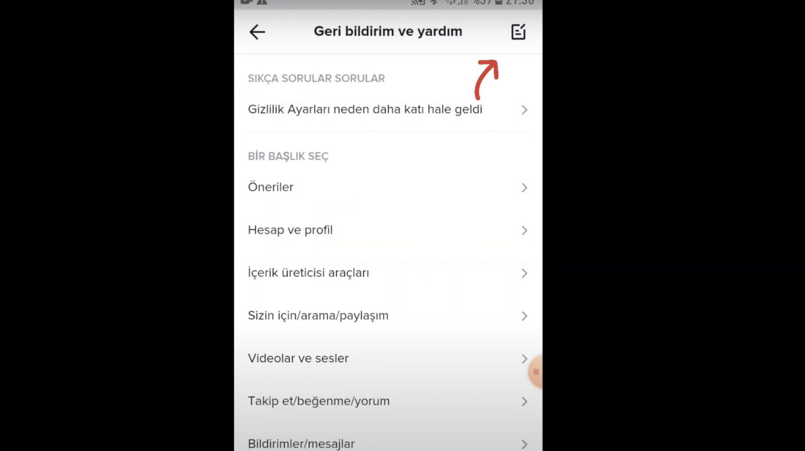 TikTok Mavi Tik Adım 1